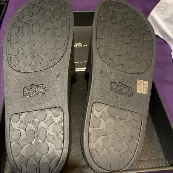 NIB Coach Ulla Rubber Slides - Picture 3 of 4